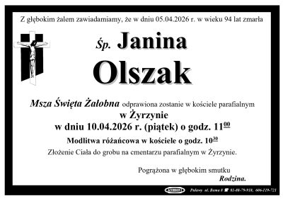 Olszak Janina