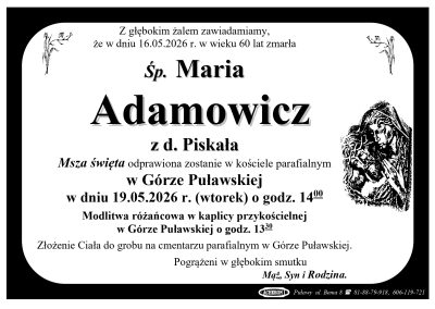 Adamowicz Maria