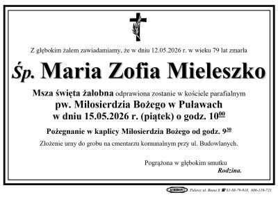Mieleszko Maria Zofia