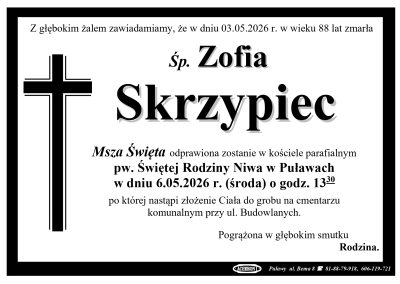 Skrzypiec Zofia