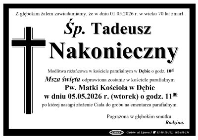 Nakonieczny Tadeusz