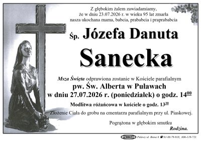 Sanecka Józefa Danuta