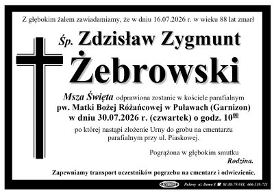 Żebrowski Zdzisław Zygmunt