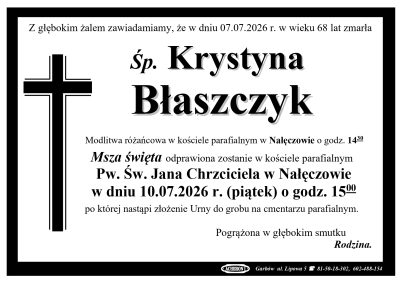 Błaszczyk Krystyna