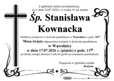 Kownacka Stanisława