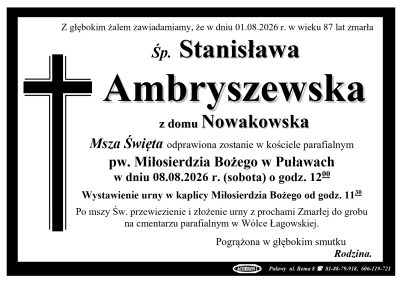 Ambryszewska Stanisława