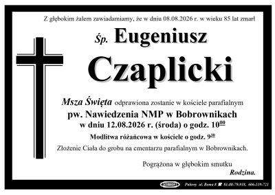 Czaplicki Eugeniusz