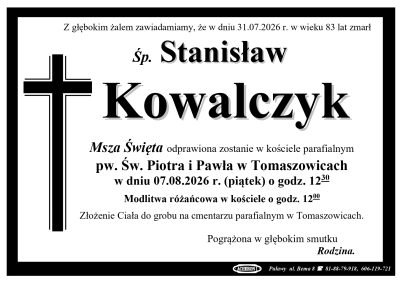 Kowalczyk Stanisław