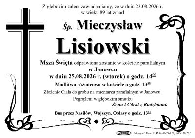 Lisiowski Mieczysław