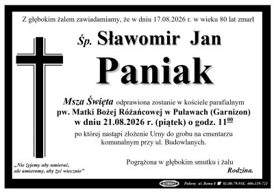 Paniak Sławomir Jan