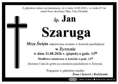 Szaruga Jan