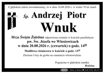 Wnuk Andrzej Piotr