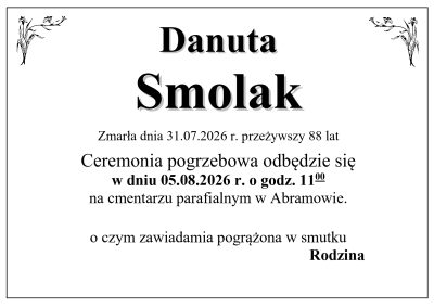 Smolak Danuta