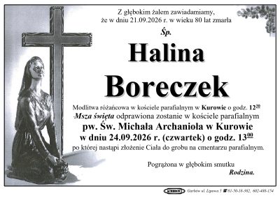 Boreczek Halina