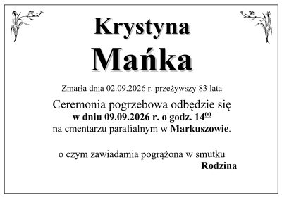 Mańka Krystyna